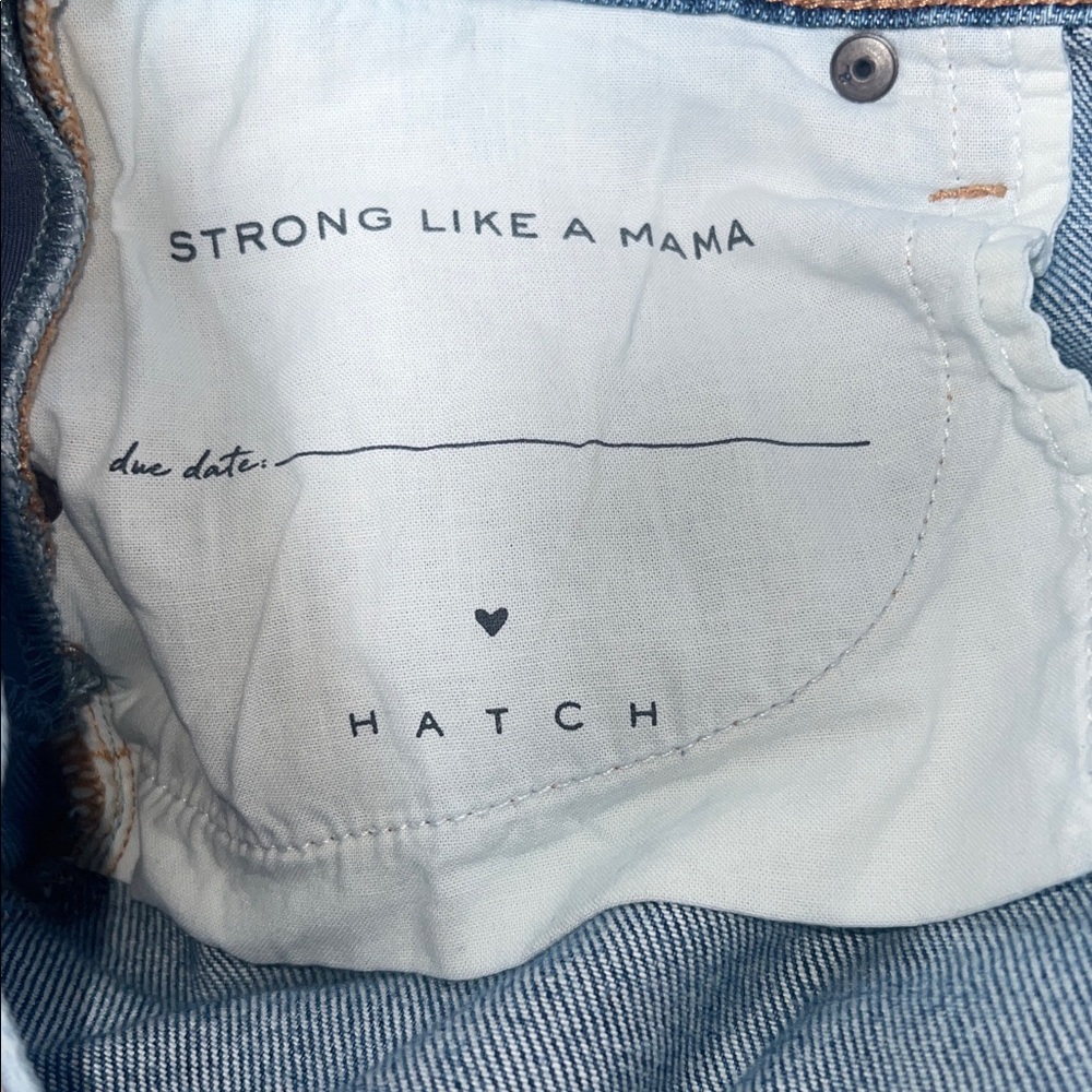 Hatch the boyfriend Light Blue Straight Leg Maternity Jeans size 28 - Picture 6 of 9